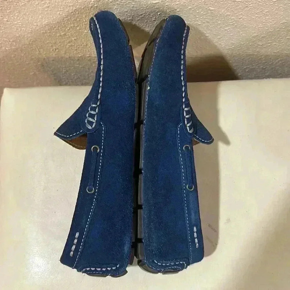 G.H.Bass&Co blue, suede driving shoes size 71/2 M main image 4